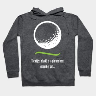 Object of Golf - Light text Hoodie